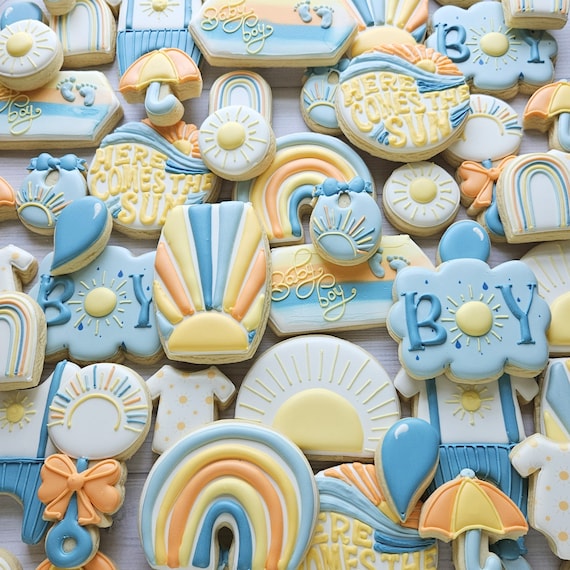 Here Comes the Sun Baby cookies