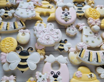 2 Dozen What Will Baby Bee Gender Reveal Sugar Cookies - Etsy