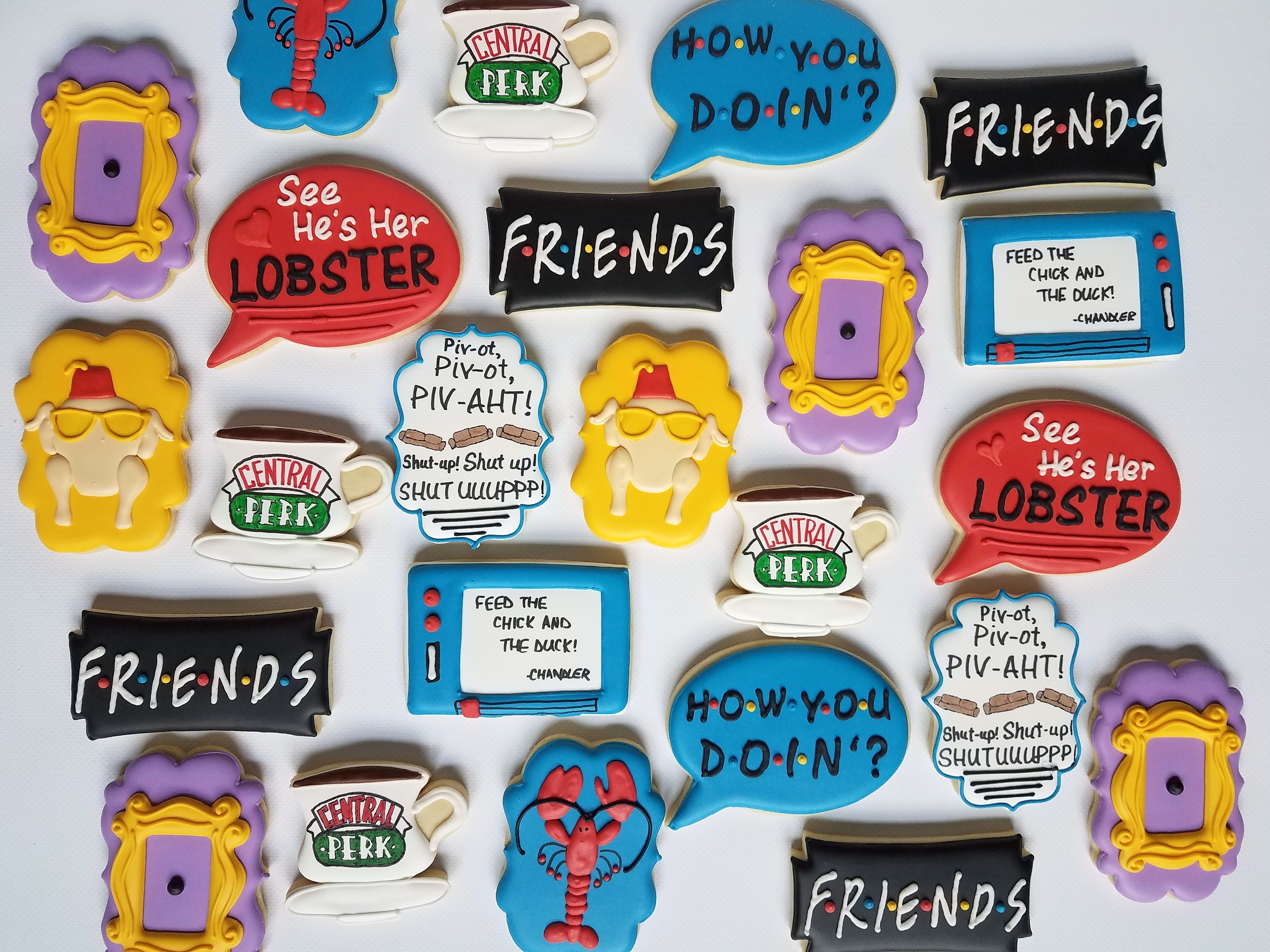 Friends Cookies Etsy
