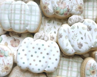 Mini galletas con estampado de calabaza