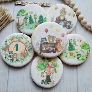 Woodland Birthday Cookies Assorted Printed Cookie Favor