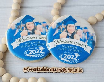 Graduation Cookies- Custom Photo printed