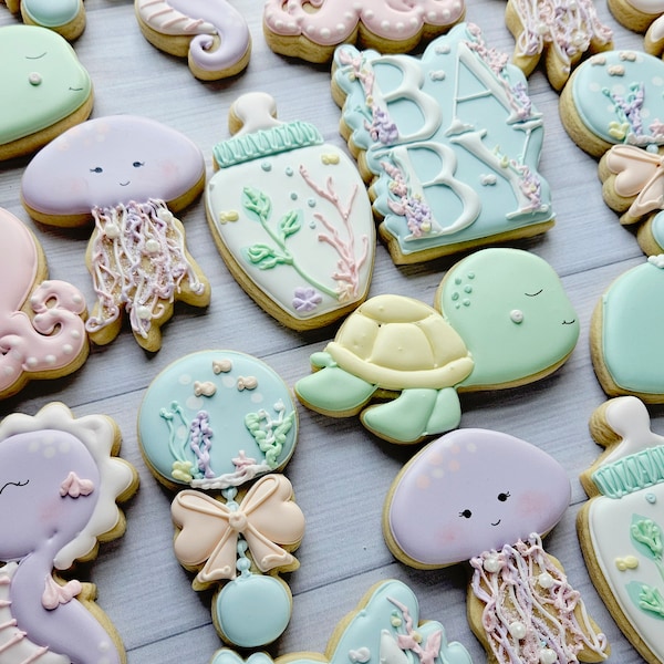Under the Sea Baby Shower Cookies