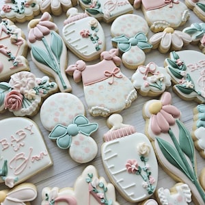 Baby in Bloom Shower Cookies
