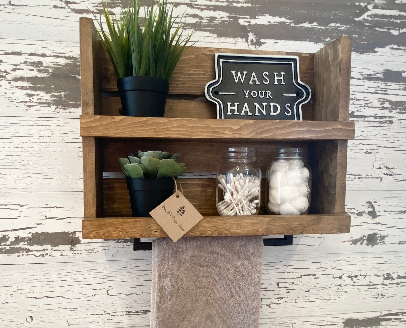 Easy Install-hardware Included Rustic Farmhouse Bathroom | Etsy