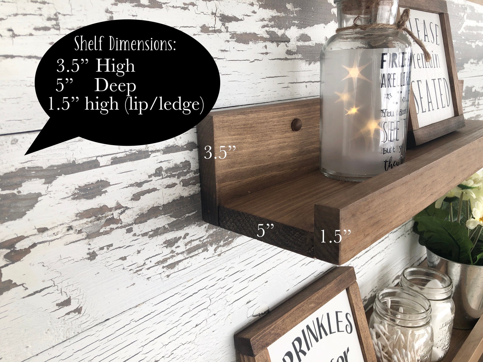Easy Install Picture Ledge Picture Ledges Ledge Shelf Etsy