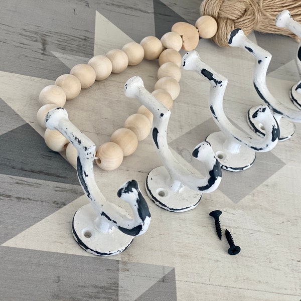 rustic hooks for towels