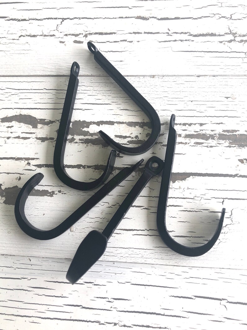 Farmhouse Metal Wall Hook Headphone Hook Black Metal Hook Etsy