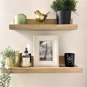 Easy Install - Picture Ledge  - picture ledges -  ledge shelf - floating shelf - gallery shelf - rustic wooden shelf farmhouse spice shelf