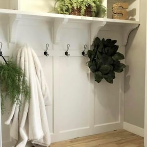 3 to 20  Piece Rustic vintage Industrial modern farmhouse Antique style  black  iron heavy duty  coat robe hooks hangers   shabby coat hook