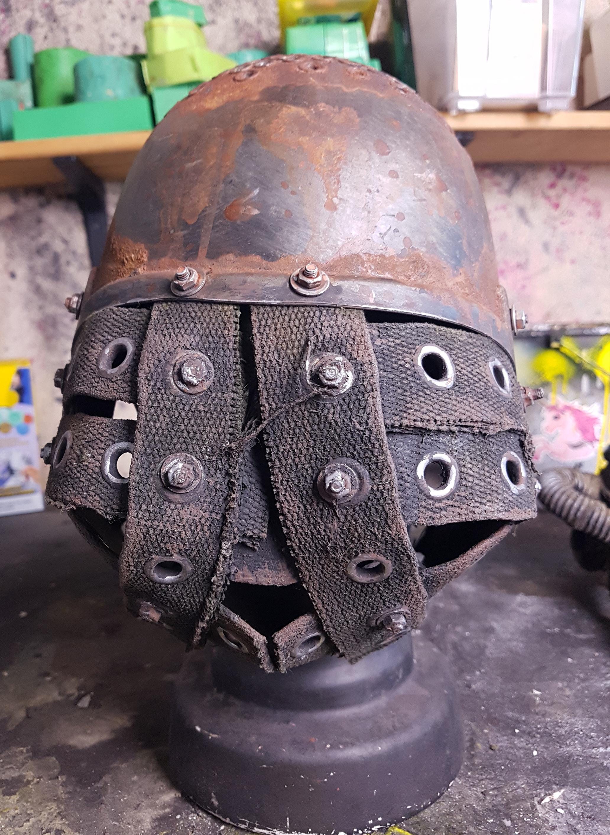 Post Apocalyptic Raider Mask / Helmet With Real Rust - Etsy