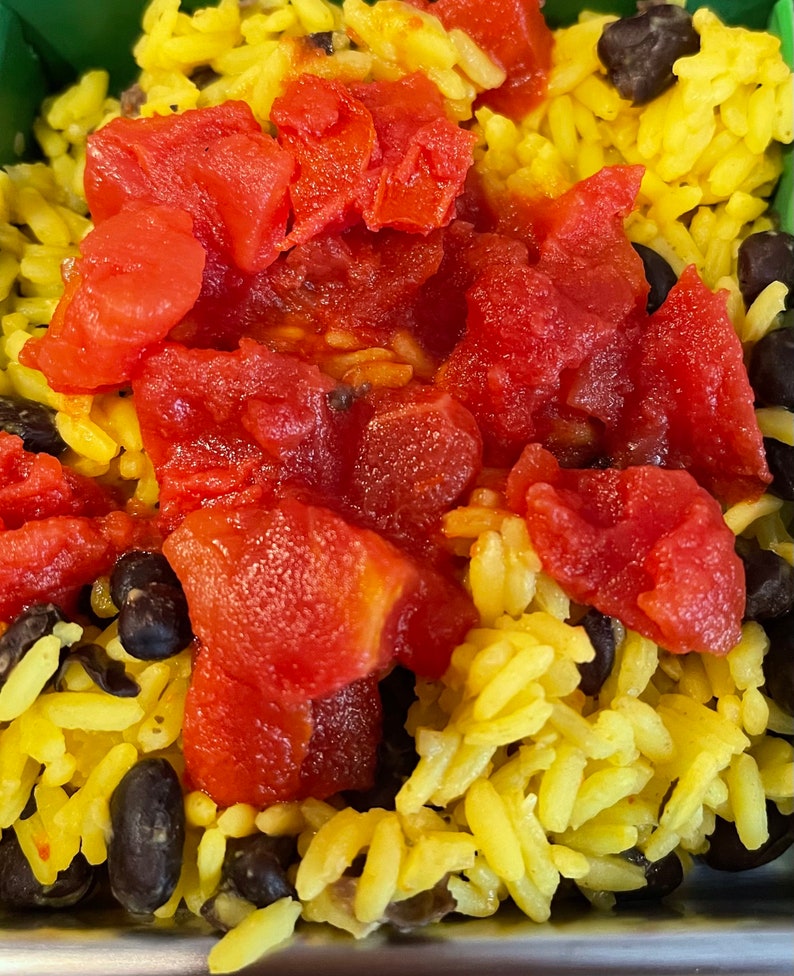 Freeze Dried Black Beans and Yellow Rice with Tomatoes and Cheese Etsy