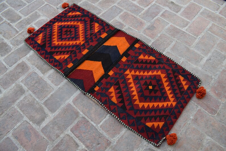Saddle Bag Afghan Bag Medallion Bag Sale Decorative Bag Sale Turkmen Bag Sale! 4/'4 x 2/' feet Kilim Bag Old Bag Tribal Bag