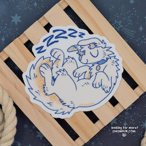 Sleepy Puppy Vinyl Sticker