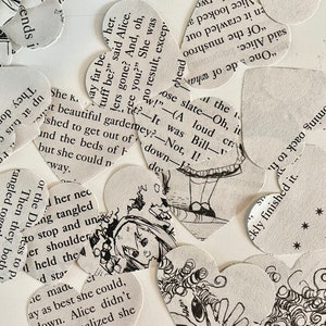 Alice In Wonderland 200 2 inch Heart shaped confetti Scatter