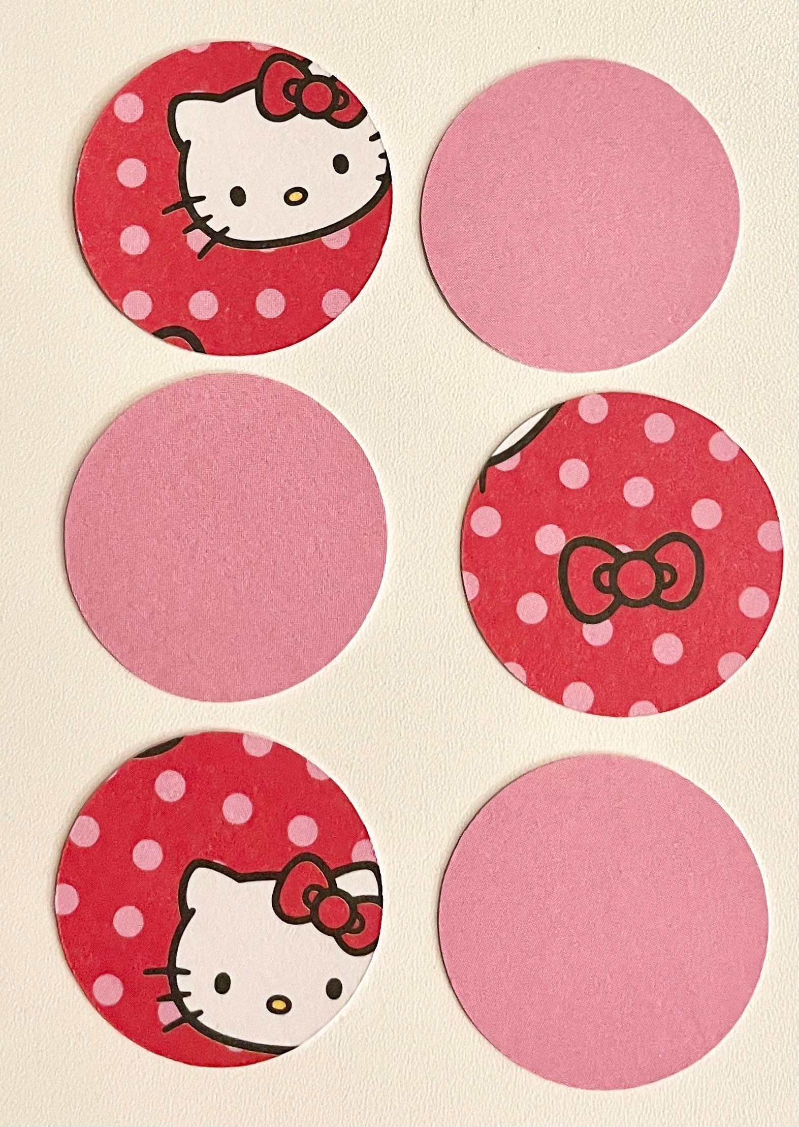 200 Hello Kitty Circle Confetti Scatter Etsy
