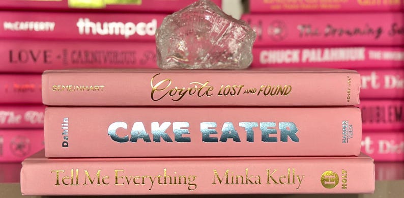 Light Pink Decorative Book Stack - Etsy