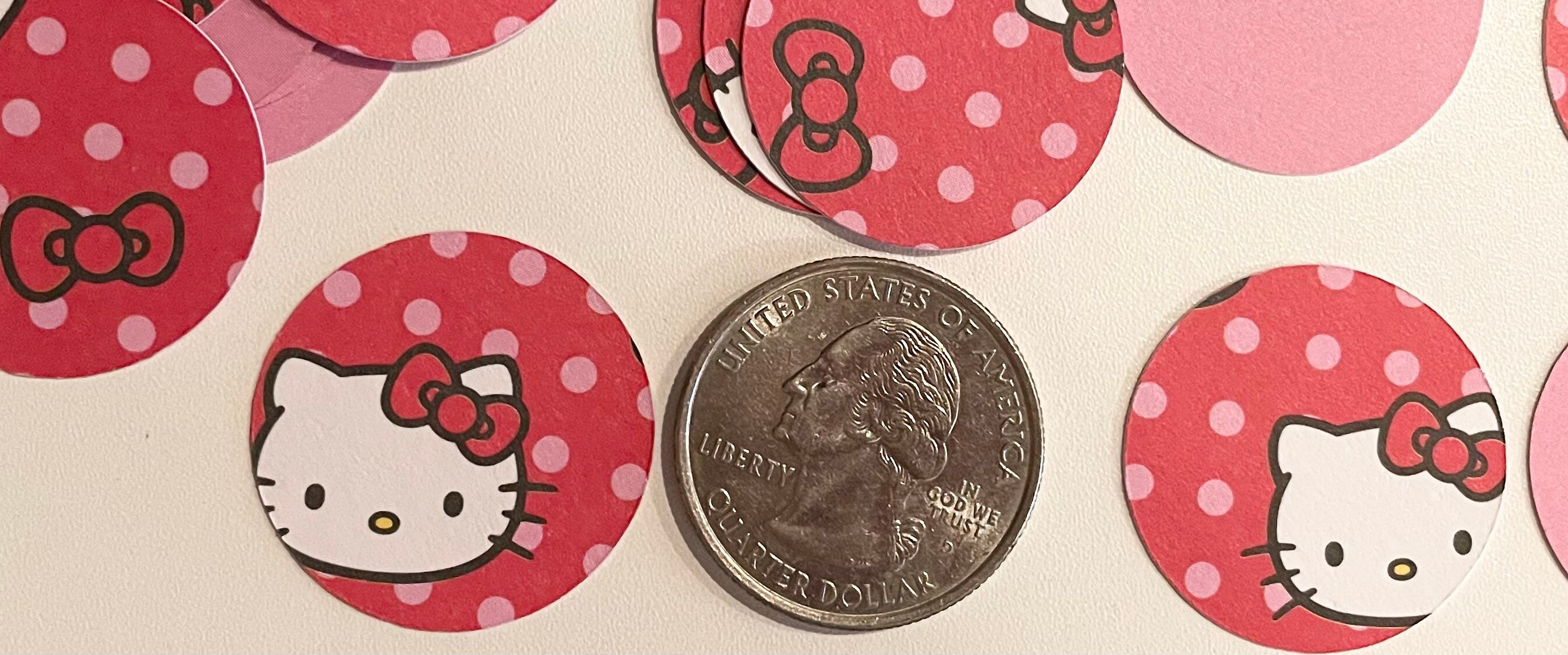200 Hello Kitty Circle Confetti Scatter Etsy