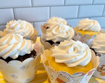 One Dozen Winnie the Pooh Decorative Paper Cupcake Wrapper