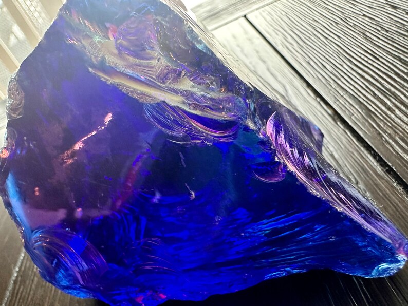 Rainbow Decorative Glass Rock Etsy