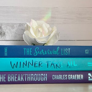 Purple Decorative Book Stack