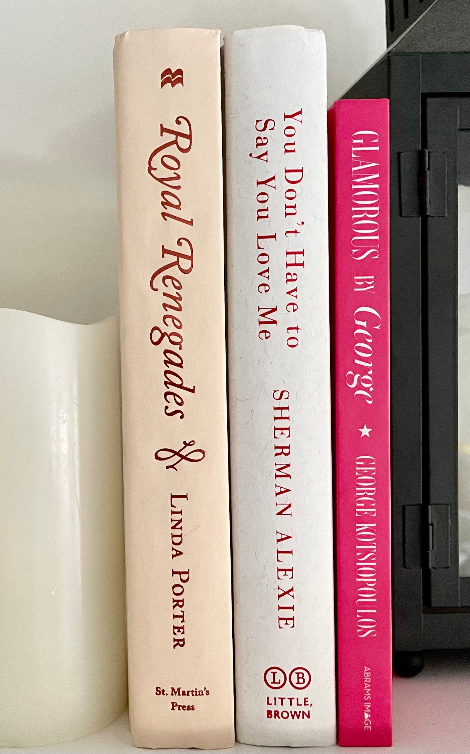 Pink Decorative Book Stack Etsy