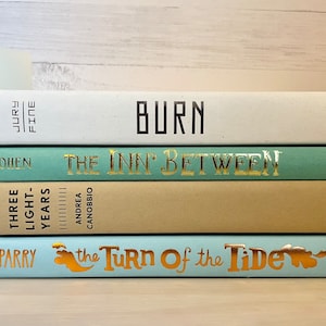 Blue Green Decorative Book Stack