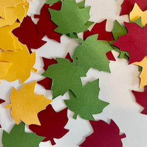 Fall Maple Leaves Confetti Scatter
