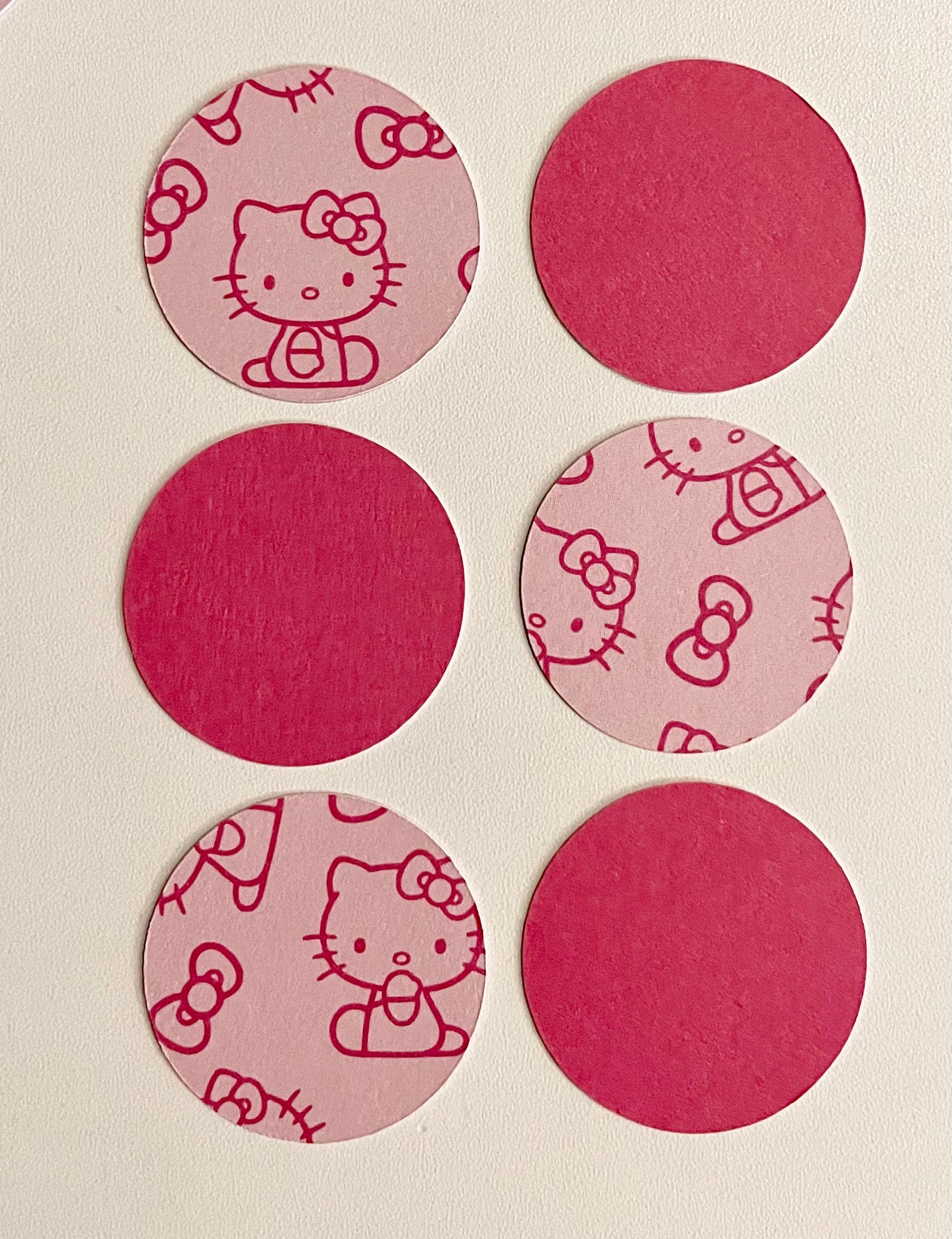 200 Hello Kitty Circle Confetti Scatter Etsy