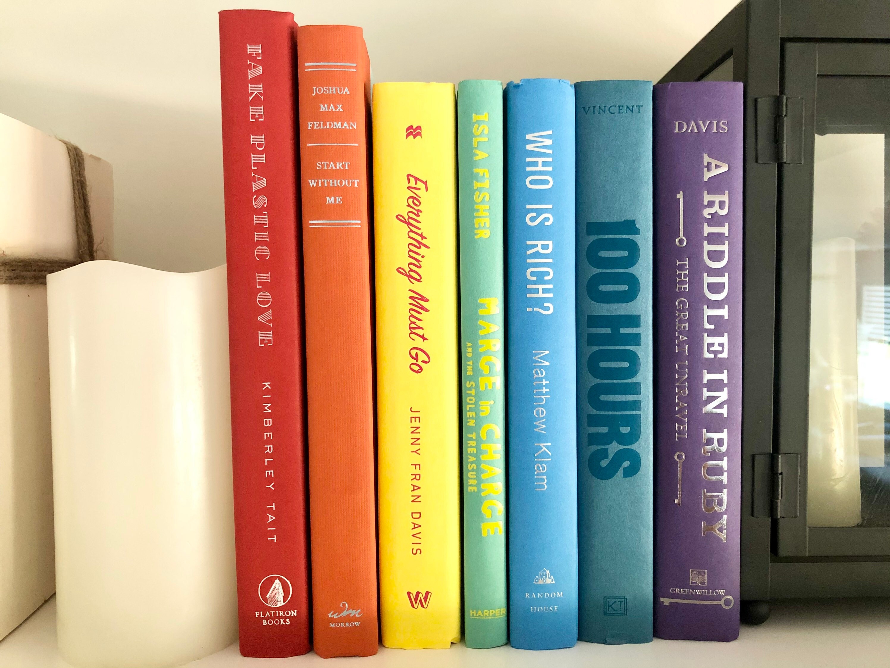 Rainbow Book stack Set of 7 New Hardcover Books Etsy