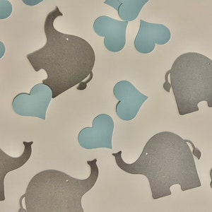 200 Elephant and Heart Confetti Scatter