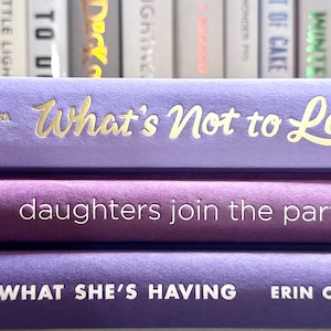 Shades of Purple Decorative Book Stack