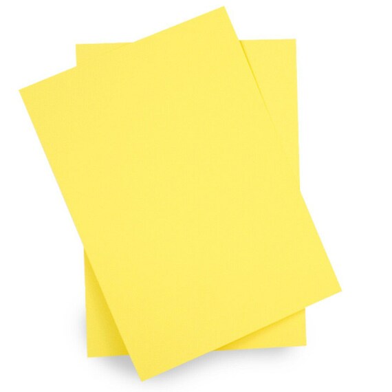 Pack of 50 YELLOW Sheets A4 160gsm Coloured Craft Bumper Cards | Etsy