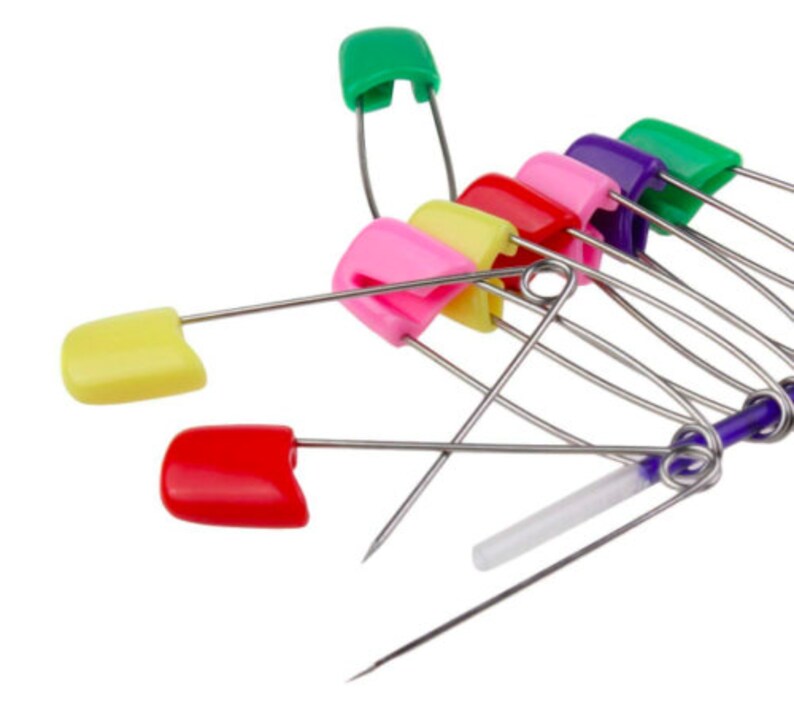 Mixed Coloured Baby Nappy Diaper Clothe Pin 50MM Safety Pins Etsy