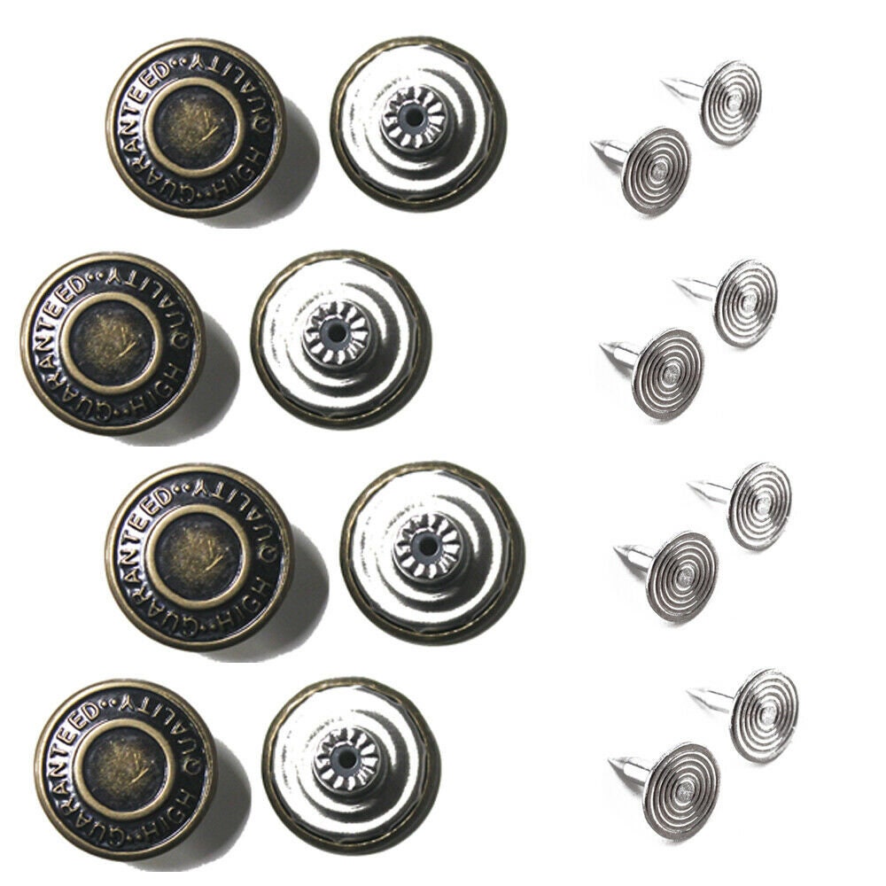 9.5mm Copper/gunmetal Denim Rivets Jeans Button Replacement Washable for  Leathercraft Decoration, DIY Projects -  Hong Kong