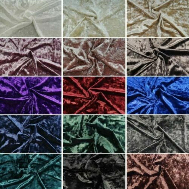1 full metre Royal Blue crushed velvet//velour fabric