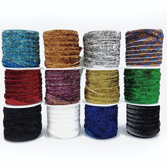 Velvet Ribbon 10mm Black 1m Crafts Sewing Beautiful Quality