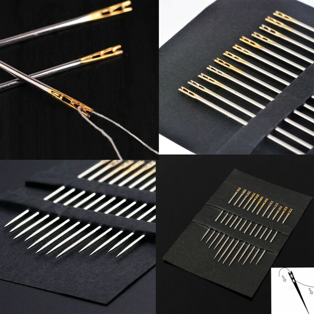 Self threading. Иглы для слабовидящих. иглы для слабовидящих фото. пачка иголок. self-threading needles как пользоваться.