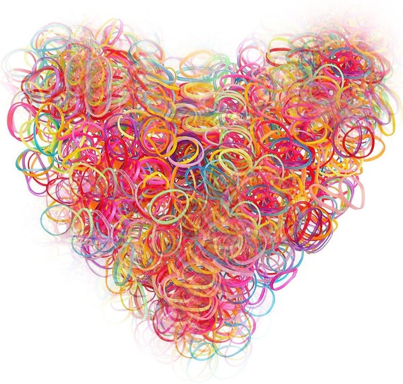  1000pcs Elastic Hair Bands Multi Color Hair Rubber