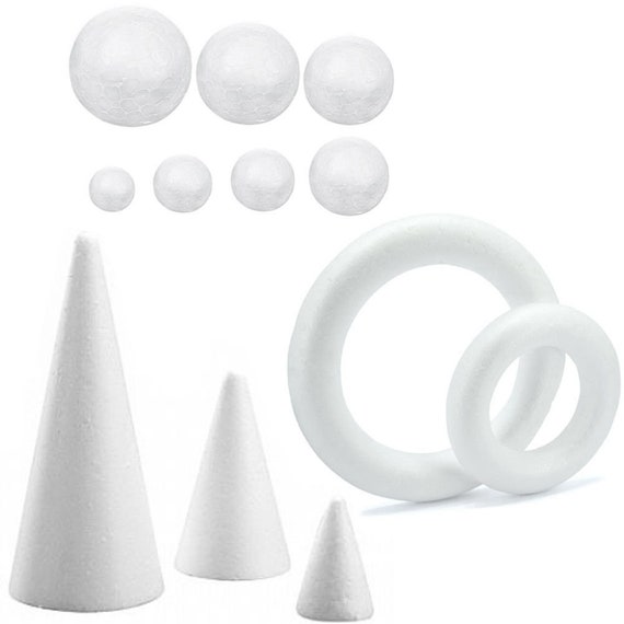 10 Pcs children cone Cardboard Cones for Crafts Polystyrene Balls