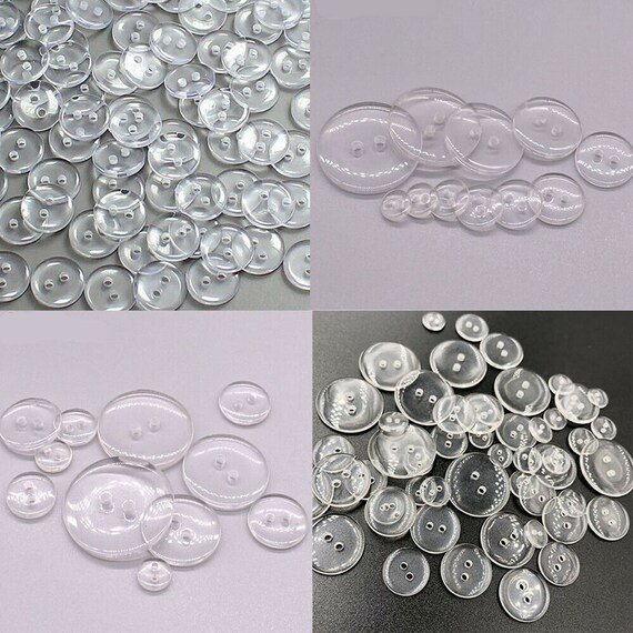 Clear on sale sewing buttons