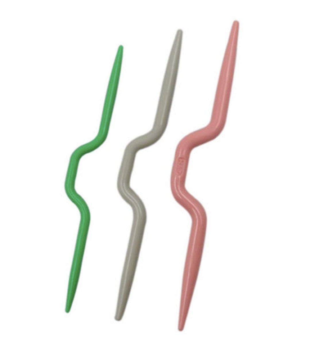 1Set Twist Curved Hand Knit Knitting Needles U-shaped Cable Needle Stitch  Marker
