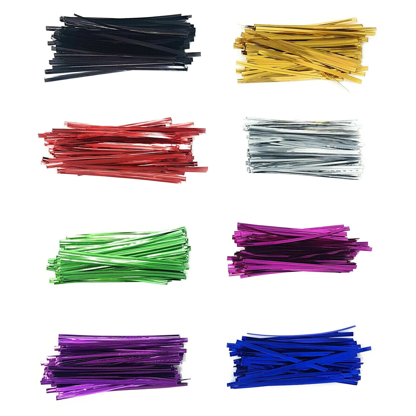 Coloured Metallic Twist Ties 10cm for Cone Cellophane Bags Etsy UK