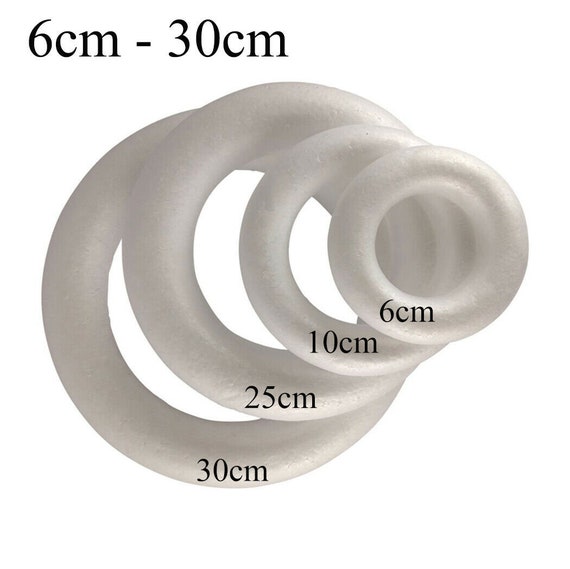 25cm 30cm Polystyrene Round Wreath Rings High Quality Crafts Wedding DIY  Florist Arrangements Christmas Door Wreath 