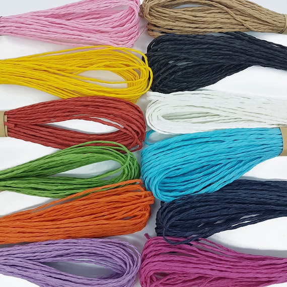 12 X 10 Metre Roll of Paper Raffia Cord Craft Twine Rope String