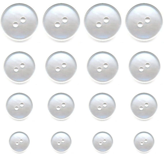 Clear sewing buttons top