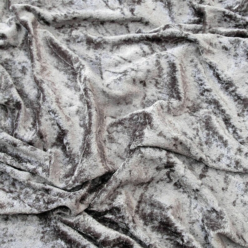 Premium Black Crushed Velvet Fabric soft flexible craft upholstery cushions
