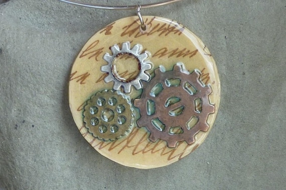 Steampunk resin jewelry clearance