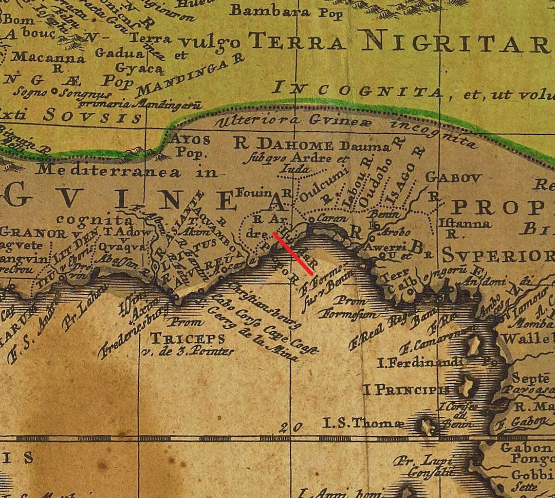 1737 German Map | Showing the Kingdom of Judah on the West Coast of ...