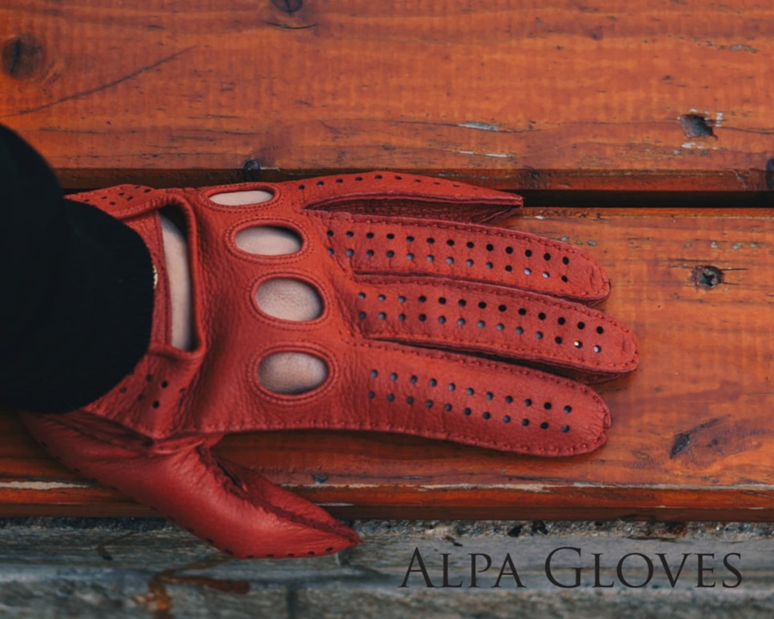 Women's DRIVING Gloves RED Deerskin Leather Etsy